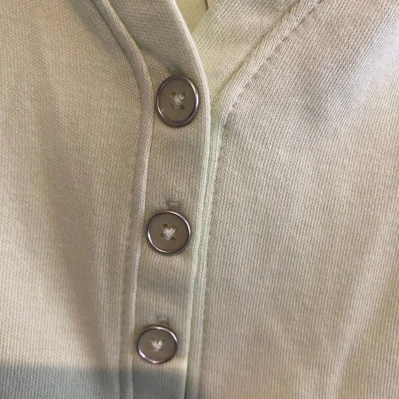 Karen scott Light Green Henley Shirt - Picture 3 of 6
